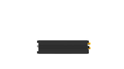Robustel R5020L-A-5G Lite 5G router back with orange connectors