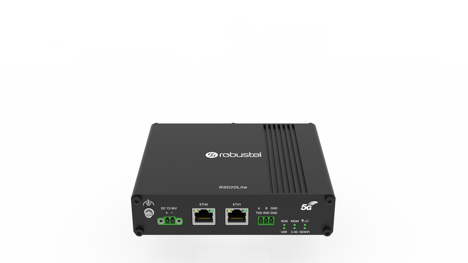 Black Robustel R5020L-A-5G Lite router with Ethernet ports