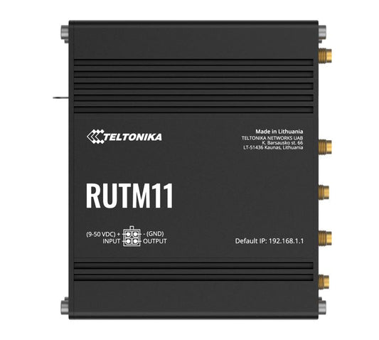 Teltonika RUTM11000300 | Industrial 4G LTE Router, Dual-band Wi-Fi, 4x Gigabit Ports, USB