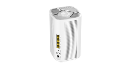 Cambium Networks RV22 Wi-Fi 6 router with 4 yellow GbE ports
