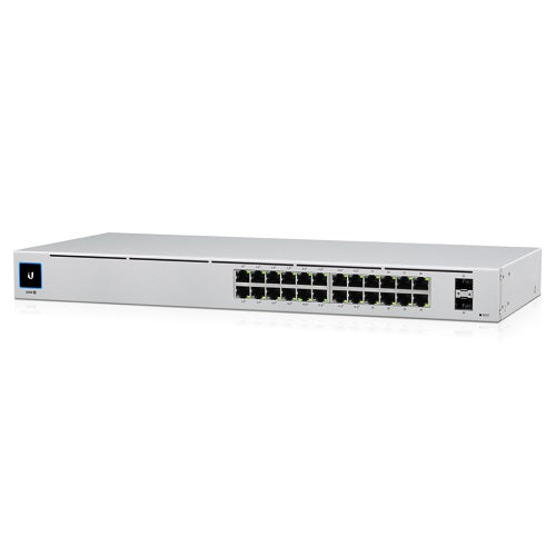 Ubiquiti USW-24-POE-AU | UniFi USW-24-POE-AU 24 x 1GbE Ports, 16x PoE+ Ports, 2x SFP, 120W, Fanless, 1U Switch