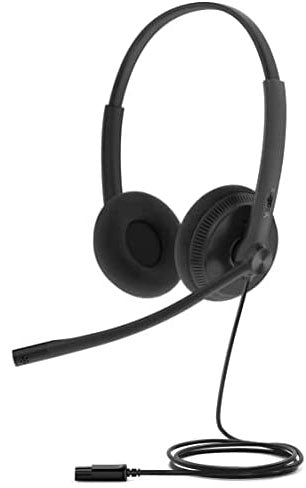 Yealink YHD342L | Lightweight Wideband QD Dual Headset, Foam Ear Cushion