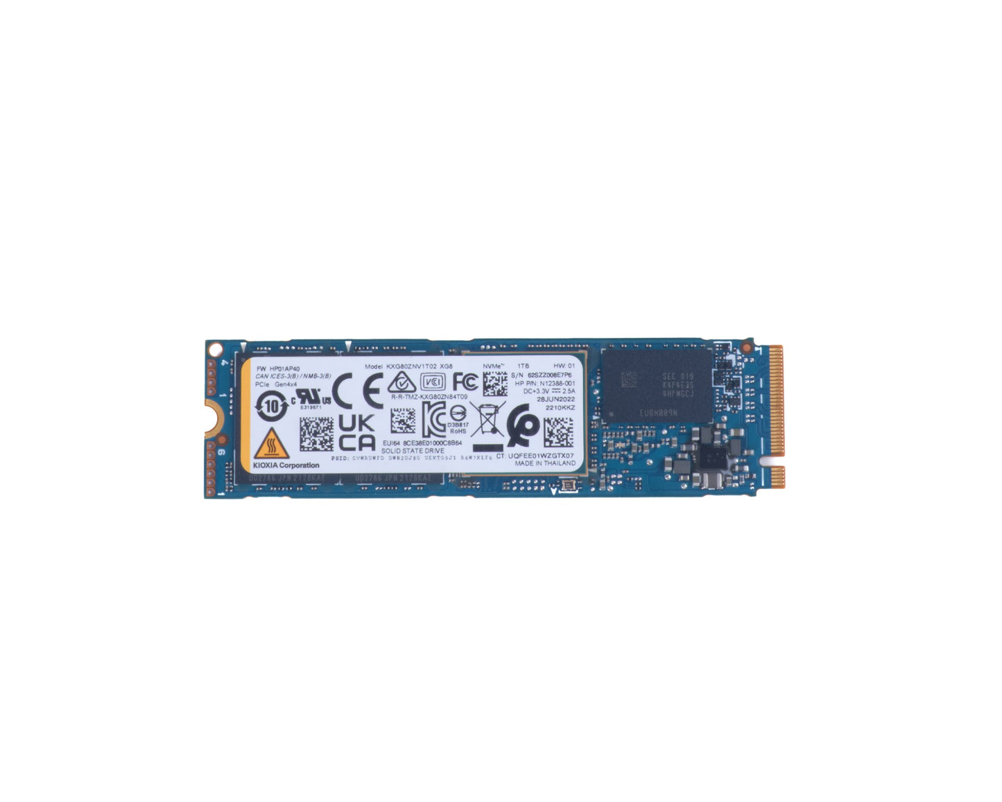 HPE B8BD6AA | G1 PCIe-4x4 Series Solid State Drive, 1TB, PCIe x4