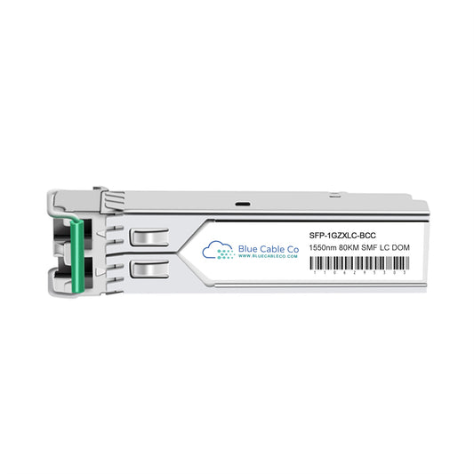 Moxa SFP-1GZXLC | 1-Port 1000BaseZX Gigabit Ethernet SFP Module, LC Connector, 80 km Range, 0-60°C Operating Temp