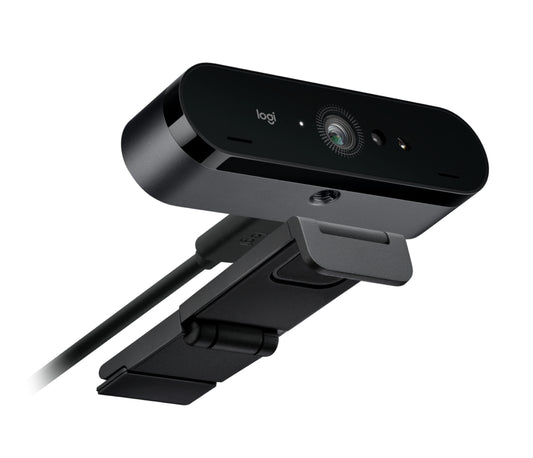 Logitech 960-001723 | BRIO 4K Webcam, 13MP, Dual Mic, HDR, Windows Hello, Graphite