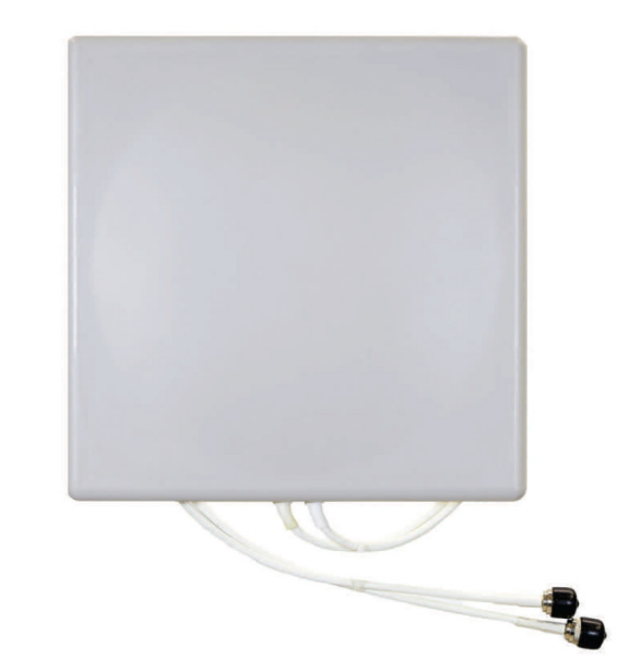 Fortinet FANT-02ACAX-0606-P-R white directional dual-band WiFi antenna