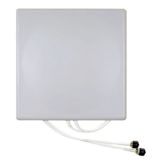 Fortinet FANT-02ACAX-0606-P-R white directional dual-band WiFi antenna