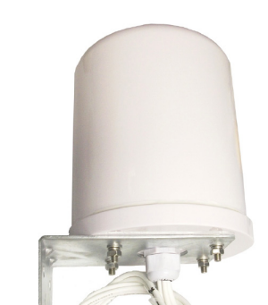 Fortinet FANT-04ABGN-0606-O white cylindrical outdoor antenna 6 dBi N-plug