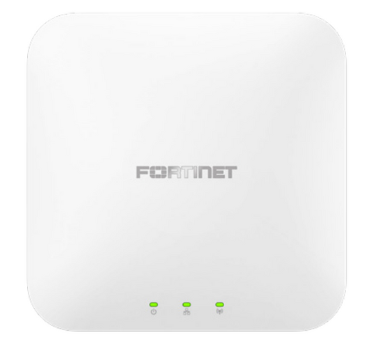 Fortinet FAP-231K-N Wi-Fi 7 tri-band AP with three green lights