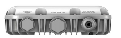 Back of Fortinet FAP-244K-N FortiAP 244K with gray hexagonal ports