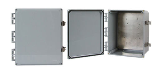 Fortinet FAP-ENC-12X10X6IN gray metal NEMA 4X enclosure 12x10x6in