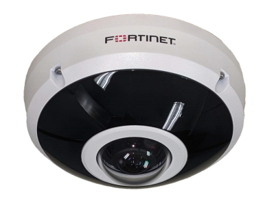 Fortinet FCM-FE120B 12MP panoramic IP camera with Fortinet logo