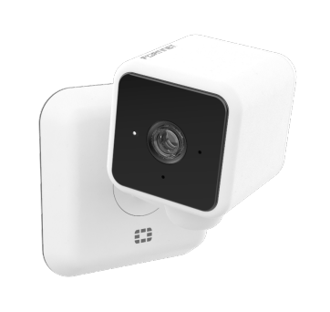 Fortinet FCM-MC51 5MP mini cube IP camera, white with black lens panel