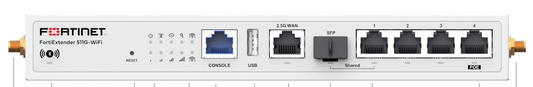 Fortinet FEX-511G-WIFI-N 5G WAN router with STIG-WiFi extender, Ethernet, USB ports