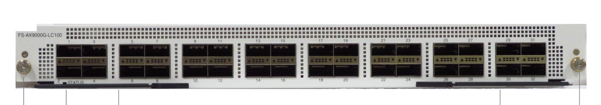 Fortinet Label Fortinet FS-AX9000G-LC100 | FortiSwitch-AX9000G-LC100 Line Card, 32 x ...