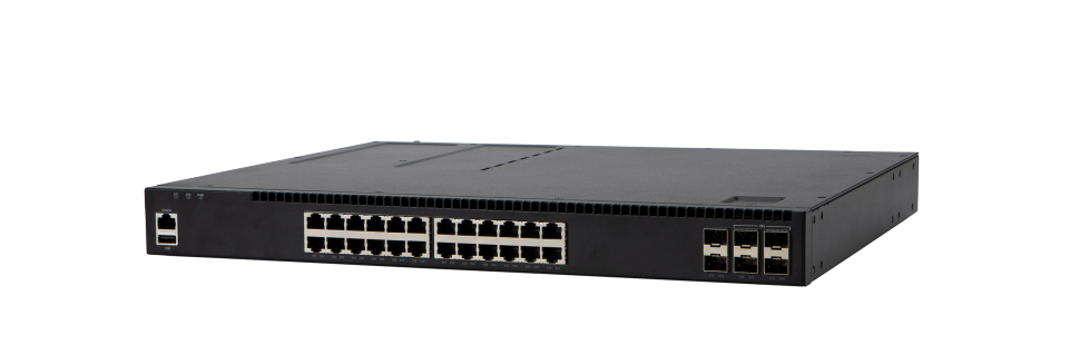 Fortinet FS-AX2630S-24P4XW black layer 2 switch with PoE+ ports and SFP