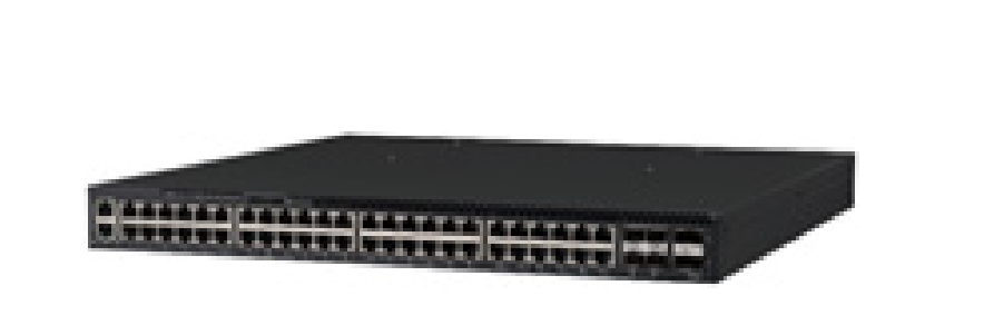 Fortinet FortiSwitch-AX3660S black switch with 48x1GbE ports and uplinks