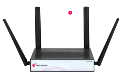 Check Point Quantum Spark 2560 black wireless router with 4 antennas