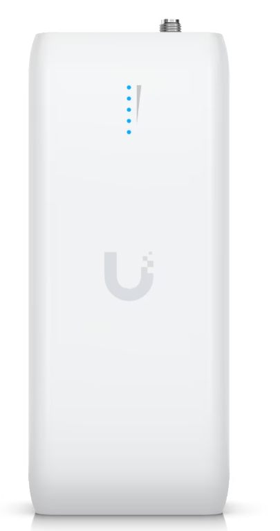 Ubiquiti UDB-AU Unifi Device Bridge white wireless access point with blue LEDs