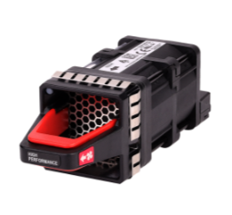 HPE R9Y16A black red 2.5-inch SATA drive enclosure with honeycomb vents
