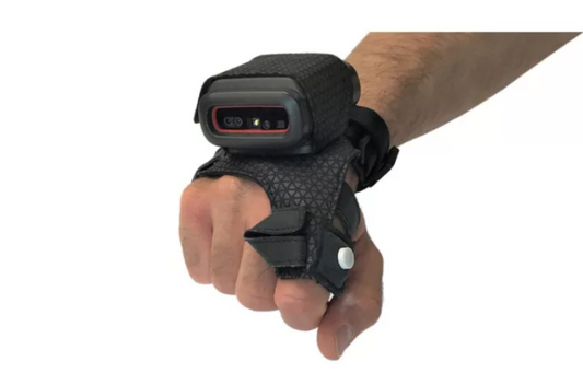 Honeywell 8680i black ergonomic wrist barcode scanner with red lights