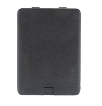 Black textured leather case for Spectralink Versity BLI0000100 battery