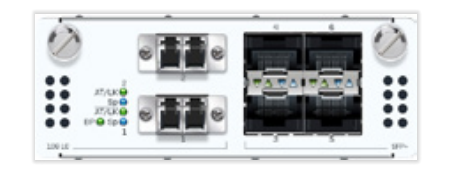 Sophos XSAZTCHF6 2-port 10GbE fiber bypass module with ethernet ports