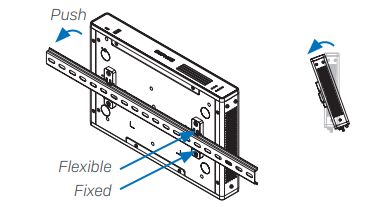 Sophos RMRZTCHAA DIN rail mounting kit with adjustable metal bracket
