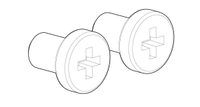 Aruba S0J39A AP-MNT-MP10-AP mount kit two white Phillips head screws