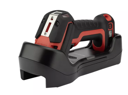 Honeywell Granit 2105ISR red black scanner in charging cradle