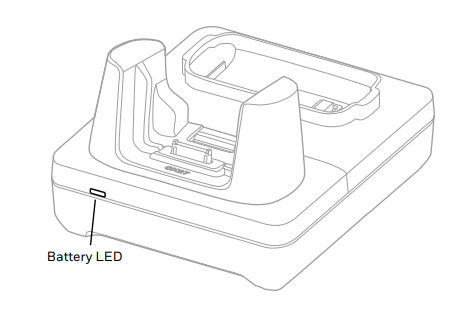 Honeywell CK67 universal Ethernet net base white plastic dock with battery LED