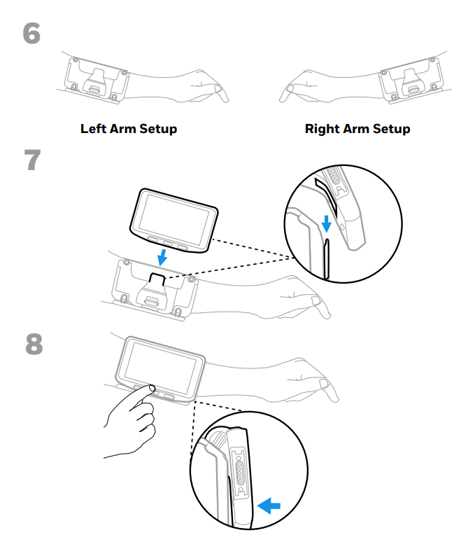 Honeywell CW45 Series strap accessory with sleek touchscreen mounted on arm