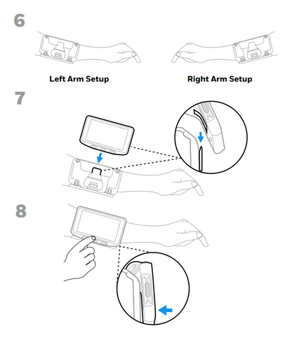 Honeywell CW45 Series strap accessory with sleek touchscreen mounted on arm