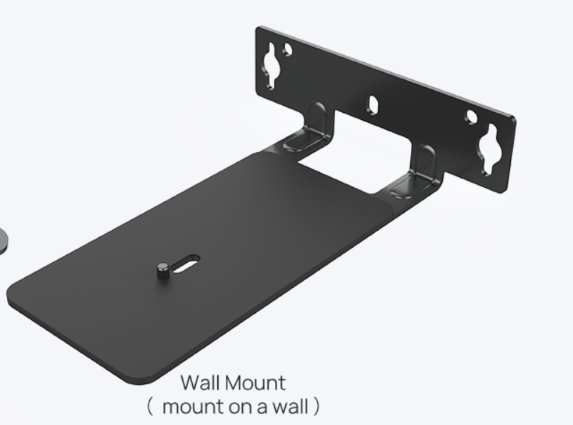 Yealink WMK-UVC8X black metal wall mount back with pre-drilled holes