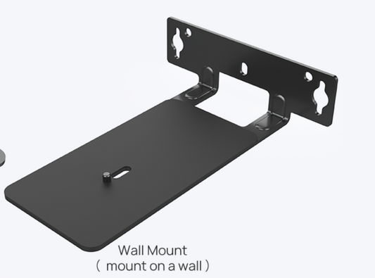 Yealink WMK-UVC8X black metal wall mount back with pre-drilled holes