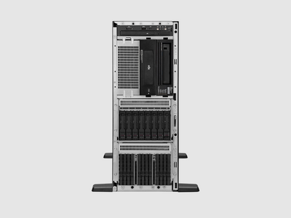 HPE ML350 Gen12 black and silver server tower with drive bays and ventilation