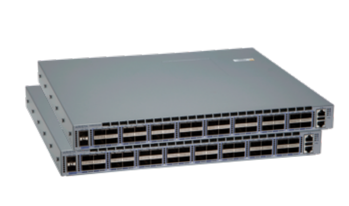 Arista DCS-7050CX3-32S-F 7050X3 switch with stacked gray ports