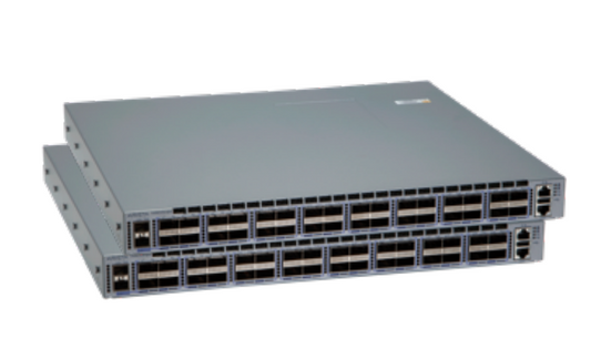 Arista DCS-7050CX3-32S-F 7050X3 switch with stacked gray ports