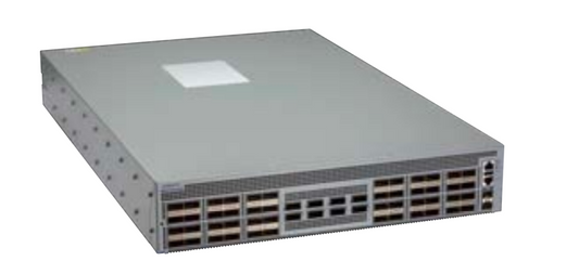 Arista DCS-7050CX4M-48D8-F gray server rack switch with ventilation grilles