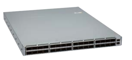 Arista DCS-7050PX4-32S-F 32-port switch gray metal server rack front panel