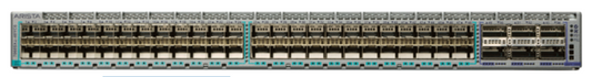 Arista DCS-7060SX2-48YC6-F gray teal switch with 48x25GbE and 6x100GbE ports