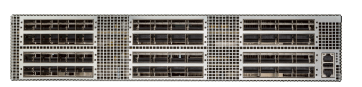 Arista DCS-7280PR3-48 gray metal server rack with 48x400GbE slots