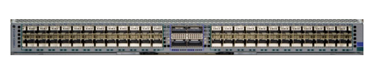 Arista 7300X3 48-port 25GbE SFP and 4-port 100GbE QSFP linecard rear view