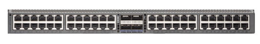 Arista DCS-7300X3-48TC4-LC linecard with Cisco gray metal switch ports