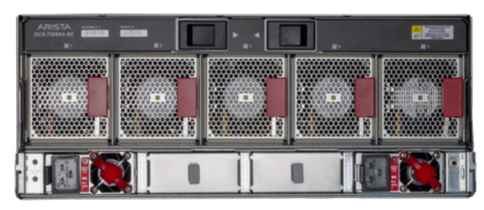 Arista 7368X chassis bundle with DCX-7054-XC, red fans, silver panels
