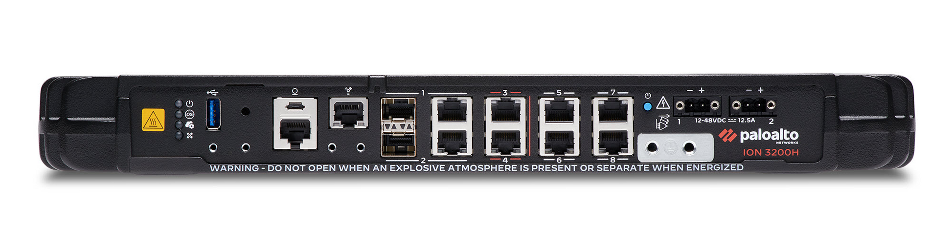 Palo Alto ION 3200H temperature hardened appliance rear view