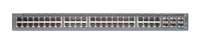 Arista CCS-720XP-48Y6 gray metal switch with 48x1G PoE ports, 6x25G uplinks