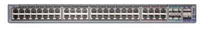 Arista 720XP series switch with gray metal ports and colorful LEDs