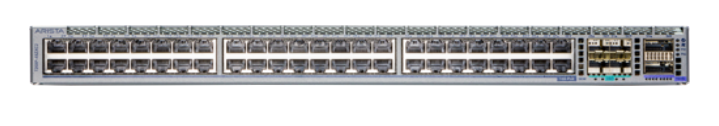 Arista CCS-720XP-48TXH-2C-S-2F gray metal switch with ports and lights