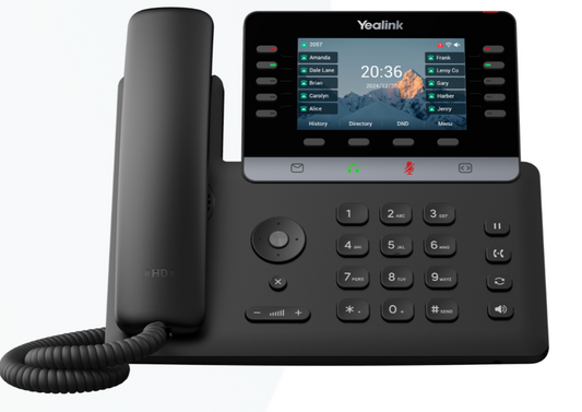 Yealink SIP-T74U IP phone with black touchscreen display and keypad